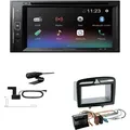 Pioneer AVH-A240DAB Autoradio Bluetooth DAB DVD USB passend für Peugeot 308 Facelift 2009-2014 schwarz 2009-2014