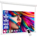 ESMART Professional TATENSO Tension-Leinwand AKUSTIK 197 cm Bild 160 x 90 cm (72") 16:9 | Programmierbare Fernbedienung | Heimkino elektrische Beamer Projektionsleinwand Tension LCD LED