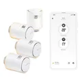 Netatmo Pack 4 Valvole Termostatiche WiFi, Controllo Remoto, Risparmio Energetic