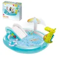 Intex Kinder Swimming Pool Planschbecken Krokodil Wasserdusche Wasserrutsche Neu