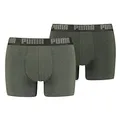 Puma Herren Mens Everyday Basic Boxers Unterwäsche, Green Melange, XL EU