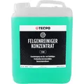 TECPO Felgenreiniger Konzentration, 5 Liter Alufelgenreiniger mit Wirkindikator für Autofelgen wie Stahlfelgen Chrom-Metall-Felgen, Radkappen säurefrei und pH-neutral