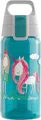 Sigg - Trinkflasche Kinder - Viva One Believe in Miracles - Kohlensäuregeeignet - Auslaufsicher - Spülmaschinenfest - BPA-frei - Sport & Schule - Blau mit Prinzessin & Einhorn - 0,5L