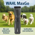 💎Wahl Hunde Schermaschine MaxGo, Akku, 2 Speed, 2 Aufsätze, Li-Io, bürstenlos