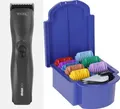 WAHL MAXGO PROFI AKKU SCHERMASCHINE + + EDELSTAHL AUFSTECKKAMM-SET 3 - 32 MM