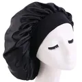 1 Stück Silk Bonnet,Seidenhaube Schlafhaube,Satin Haarhaube Bonnet,Schlafmütz...