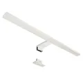 Maxkomfort LED Spiegelleuchte Bad 60cm Eckig Weiß – 8W Neutralweiß 4000K – IP44 Aufbauleuchte 230V – Badbeleuchtung & Schminklicht für Spiegelschrank & Wand