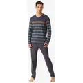 Schiesser Pyjama Casual Nightwear (2 tlg) schlafanzug schlafmode bequem bunt XXL (56)