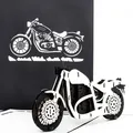 Colognecards Pop-Up Karte Motorrad schwarz