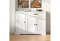 Odikalo Kücheninsel Sideboard mit Großer Stauraum, (Modernes, elegantes Sideboard mit 3 Türen und einer Schublade, Buffetschrank für Esszimmer, Wohnzimmer und Diele)