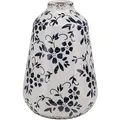 Blumenvase MARONEIA Steinzeug 20 cm Weiß