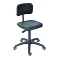 STIER Arbeitsstuhl Drehstuhl Stuhl Schwarz Sitzhöhe 470-660 mm PU-Sitz393