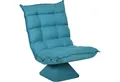 HOMCOM Relaxsessel Drehbarer Meditationsstuhl mit verstellbarer Rückenlehne, Sockel (Bodensofa, 1-St., Bodenstuhl), Lazy Sofa für Wohnzimmer, Büro, Blau