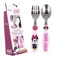 Disney Minnie Mouse Kinderbesteck Kinder Besteck-Set Mouse Minnie Maus 2-teilig Gabel und Löffel (2-tlg)