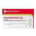 ALIUD PHARMA Magnesium AL 243 mg Brausetabletten, 60 Stück: Unterstützt bei nachgewiesenem Magnesiummangel, zur Linderung von Muskel- und Wadenkrämpfen, Wirkstoff: leichtes Magnesiumoxid