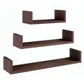 Matkam Möbel Wandregal, Wenge, Holzwerkstoff, 30x10x12 cm, Wohnzimmer, Regale, Wandregale