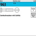 Senkschraube DIN 963 Schlitz M8x 40 A 4 100 Stück