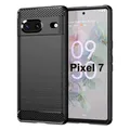 betterfon Carbon Handyhülle kompatibel mit Google Pixel 7 | Smartphone Case aus TPU-Silikon | Schwarz