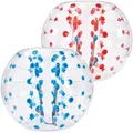 VEVOR 2 x 1,5m Bumper Ball Bubble Soccer Zorb Aufblasbarer Stoßball Blau + Rot