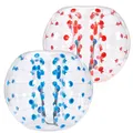 VEVOR 2 x 1,5m Bumper Ball Bubble Soccer Zorb Aufblasbarer Stoßball Blau + Rot