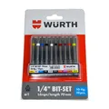 Würth BIT-Set lang + Gürtelclip | PH1 PH2 PZ1 PZ2 TX20 TX25 TX30 AW10 AW20 AW30