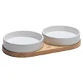 Designed by Lotte Katzen Dinnerset Lojs Keramik 2x350ml Massage für Schnurrhaare