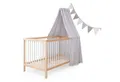 Ehrenkind Hängedekoration Deko Babybett, Kinderzimmer-Deko-Set (Kinderzimmer Deko), Baldachin & Wimpelkette für magische Momente, hochwertige Materialien