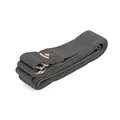 Bodhi Yogagurt 2 in 1 | Yamala Belt aus Baumwolle | Praktisches Yoga Zubehör für Dehnen und Fitness | Waschbarer Carry Strap mit Metallverschluss | Tragegurt für dicke Yogamatten | anthrazit