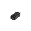 Adapter Micro USB Buchse auf Mini USB Stecker (schwarz)