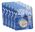 VARTA 5x VARTA CR2430 Lithium-Knopfzelle 3V 290mAh (5x 1er Blister) Knopfzelle
