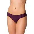 Aquarti Bikini-Hose Aquarti Damen Bikinihose mit seitlichen Raffungen lila 38
