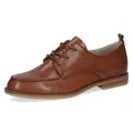 CAPRICE Damen Oxford aus Leder, Braun (Cognac Nappa), 39