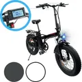 Elektro Klapprad FATBIKE 20" Aluminium Schwarz - Schwarz