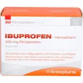 Hemopharm GmbH IBUPROFEN Hemopharm 400 mg Filmtabletten 50 St.