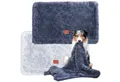 Wahre Tierliebe Tierdecke Premium Kuscheldecke Fluffy - hält warm - wasserabweisend