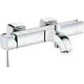 GROHE Einhand-Wannenbatterie Grandera 24374, Wandmontage, integrierter Handbrausehalter, eigensicher, chrom