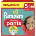 Pampers Baby-Dry Pants Größe 5 – 160 Windeln für aktives Baby (11kg-17kg)