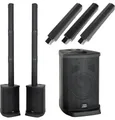 McGrey E-208LA Aktiv Line Array Säulenanlage Stereo Set Lautsprecher (Bluetooth, 100 W, PA-Anlage mit 8x 2,5" Breitbandlautsprecher)