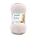 Gründl Wolle Baby uni 50 g ecru  Babywolle