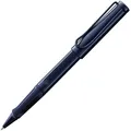 Lamy safari dark dusk Tintenroller – zeitlos klassischer Stift mit ergonomischem Griff & Strichbreite M - Gehäuse aus robustem ASA-Kunststoff – mit Tintenrollermine M 63 in schwarz