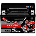 BlackMax YTZ14S Motorradbatterie GEL 12V 12Ah YTZ14-4 Batterie GTZ14-4 YTZ14-S