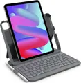 Inateck BK2007, Touchpad, Apple, iPad Air 11 Inch 7th Gen M3 2025 iPad Air 11 Inch 6th Gen 2024 (A2902/A2903/A2904) iPad Air 10.9..., Grau, Akkustand, Bluetooth, Caps Lock, Ladend, Kabellos
