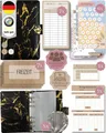 BeginnerBudget Ringbuchmappe Budget Planner Starter-Set Sparbuch zum Geld Sparen + Spar-Challenges, Schwarz