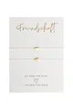 Briefzauber Armband Set Freundschafts-Armbänder (2 Stk), schlichte & minimal Makramee-Bänder