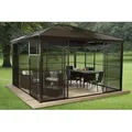 Sojag Pavillon Castel 12x14,bronze,362 x 427 x 296 cm (L x B x H)