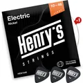 HENRYS® Gitarrensaiten E Gitarre 1046  Saiten für E Gitarre Light  Extra E1Sa...