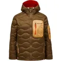 Helium Utility Down Hood Jacket Men S braun - meadow moss / sierra sand - Braun - S