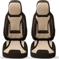 Schonbezüge Sitzbezüge für Mercedes Vito V Klasse W447 Bj ab 2014 in Braun/Beige T2