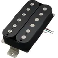 Artec VH-Rock Alnico 5 Uncovered Humbucker Tonabnehmer Hals Pickup 8,6K für E-Gitarre, Schwarz