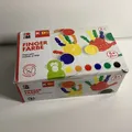 Marabu KIDS Fingerfarbe 35 ml 6er Set farbig sortiert (S158)